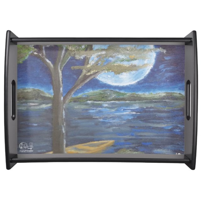 Sobriety artwork image serving tray (Front)