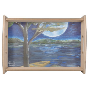 Sobriety artwork image serving tray
