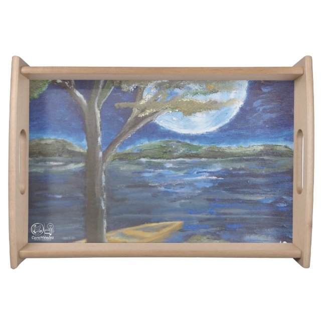 Sobriety artwork image serving tray (Front)