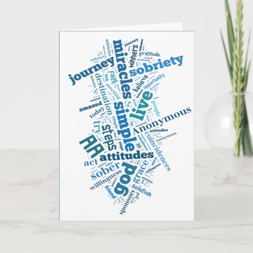 Sobriety BirthdayAnniversary Card