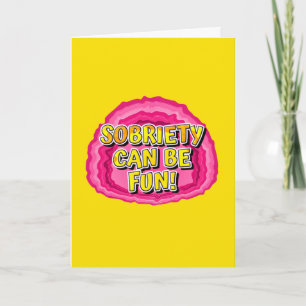 Sobriety Can Be Fun   AA Recovery Prayer Card