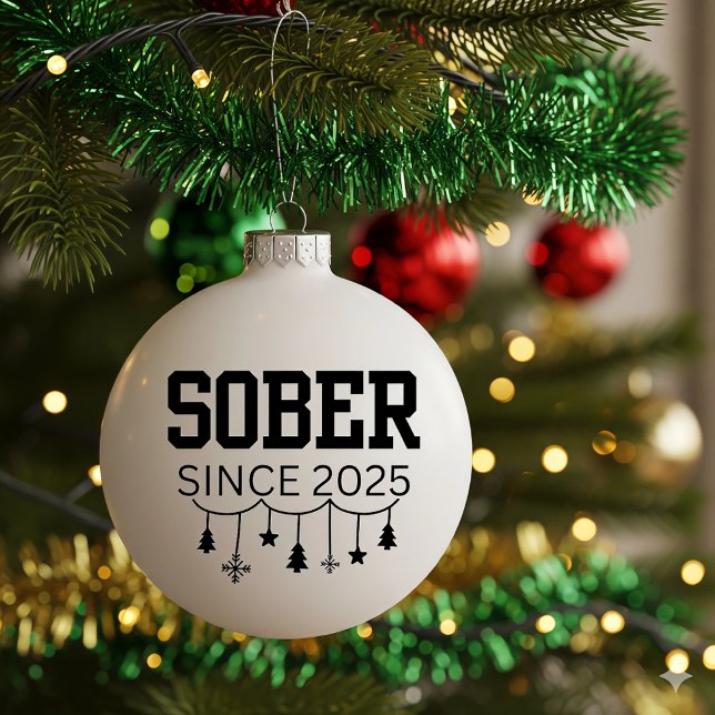 Sobriety Ceramic Ornament (Creator Uploaded)