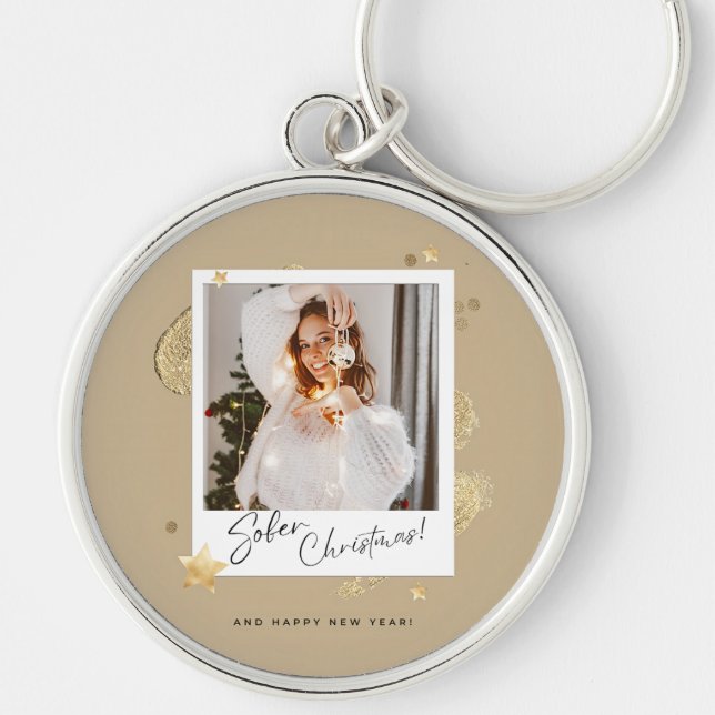 Sobriety chritmas keychain (Front)