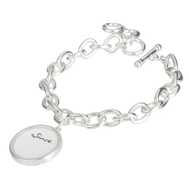 Sobriety Date Charm Bracelet (Side)