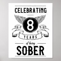 Sobriety Gift Recovery Anniversary 8 Years Sober 