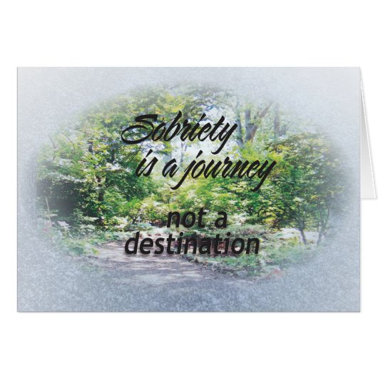 sobriety is a journey 16 cards (Front Horizontal)