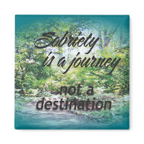 sobriety is a journey 16 magnet