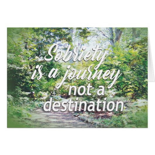 sobriety is a journey 18a cards (Front Horizontal)