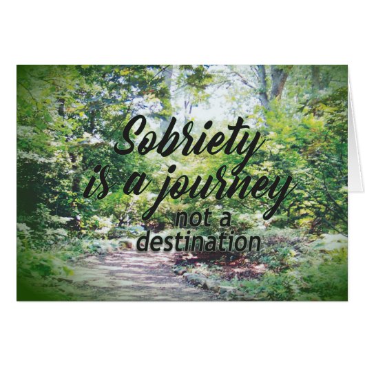 sobriety is a journey 18b cards (Front Horizontal)