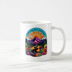 Sobriety is a Journey Coffee Mug