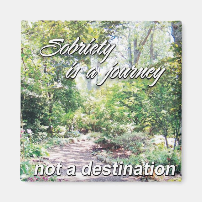 sobriety is a journey magnet (Front)
