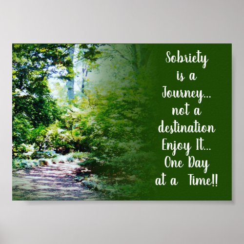 Sobriety is a journey poster 19