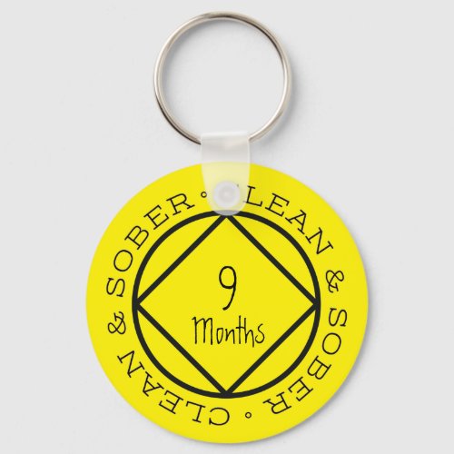 Sobriety Keychain Custom Personalized Keepsake