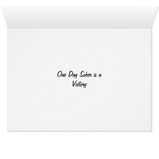 Sobriety support Card (Inside Horizontal (Bottom))