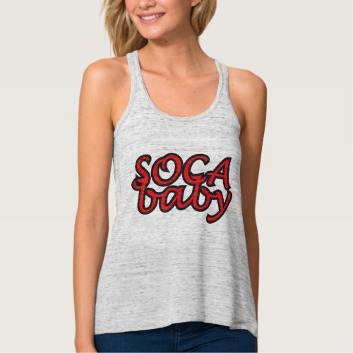 SOCA Baby_ Womens BellaCanvas Ringer T_Shirt Tank Top