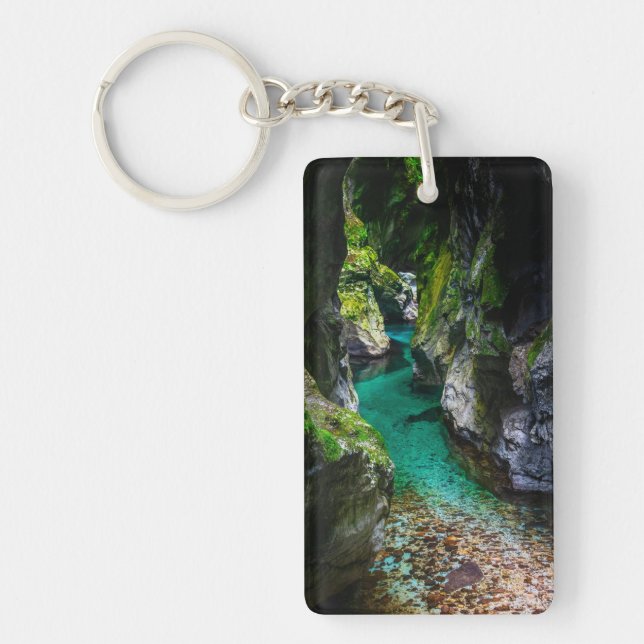 Soca gorge in Slovenia Keychain (Front)