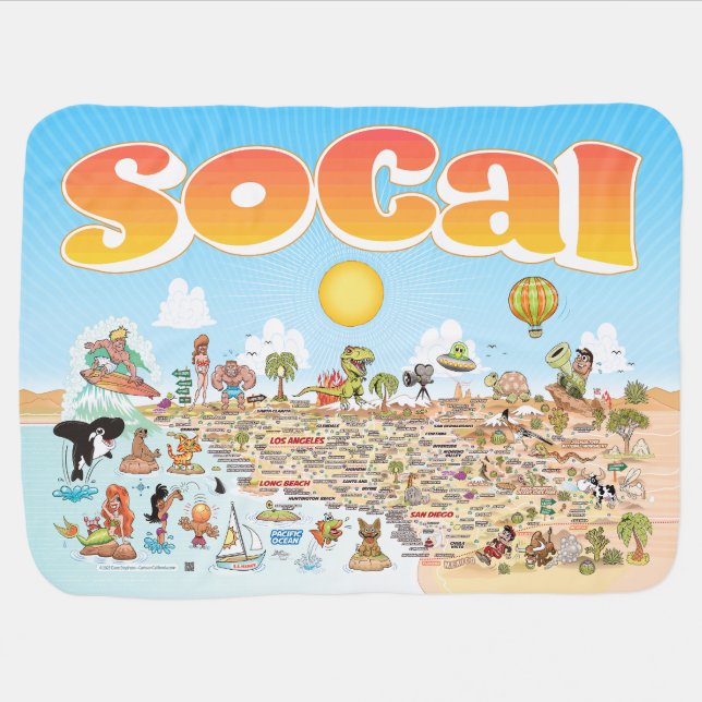 SoCal Baby Blanket (Horizontal)