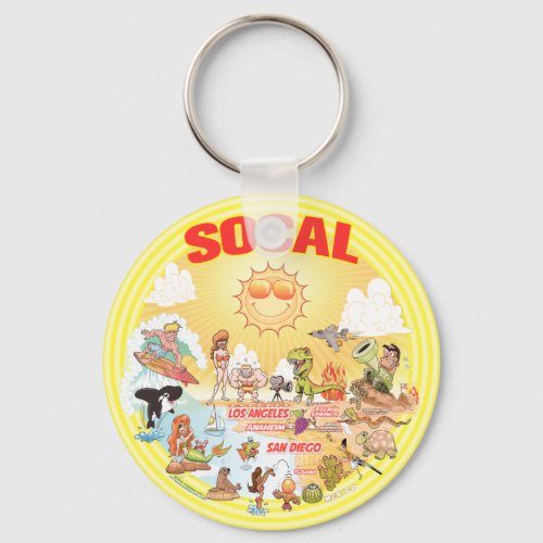 SoCal Beach Paradise Keychain