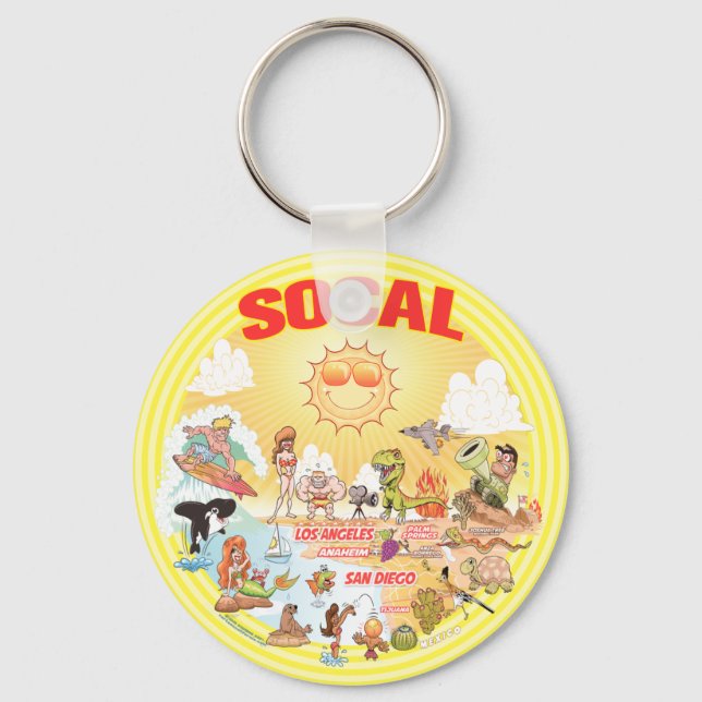 SoCal Beach Paradise Keychain (Front)