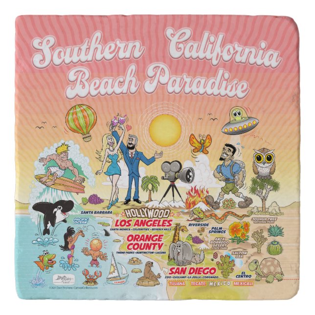 SoCal Beach Paradise Trivet (Front)