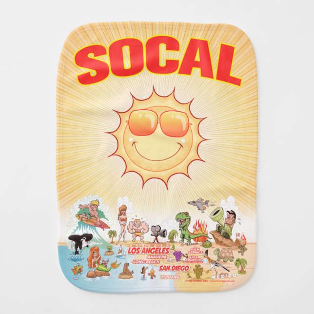 SoCal Burp Cloth (Front)