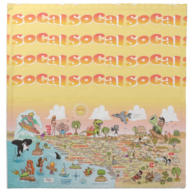 SoCal Cloth Napkin (Front)