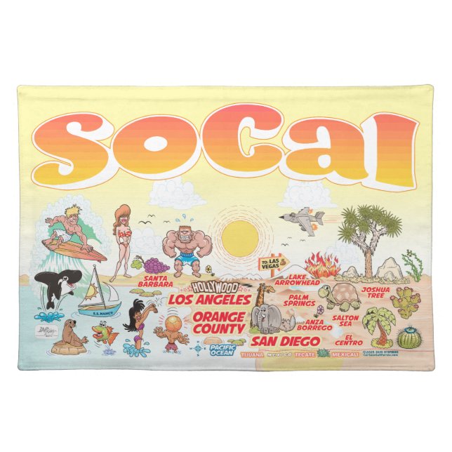 SoCal Cloth Placemat (Front)
