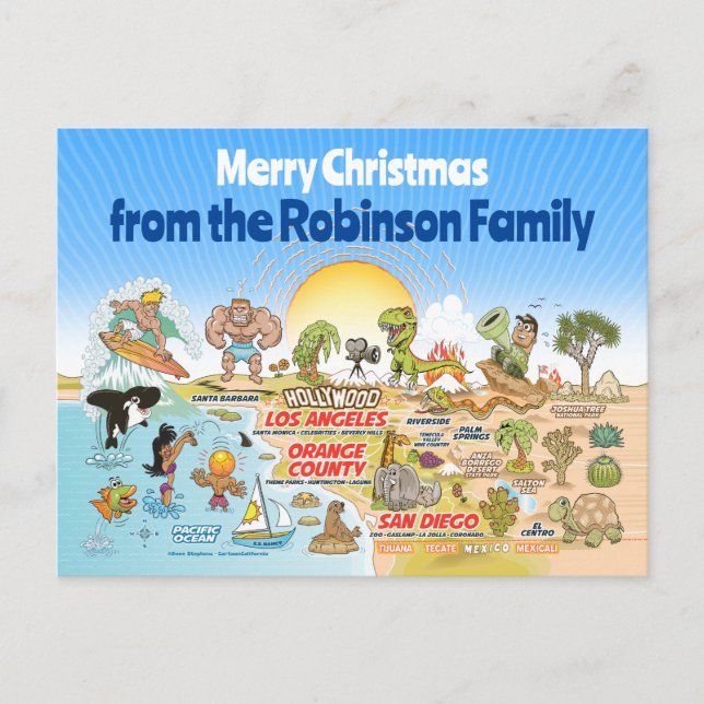 SoCal Custom Christmas Postcard (Front)