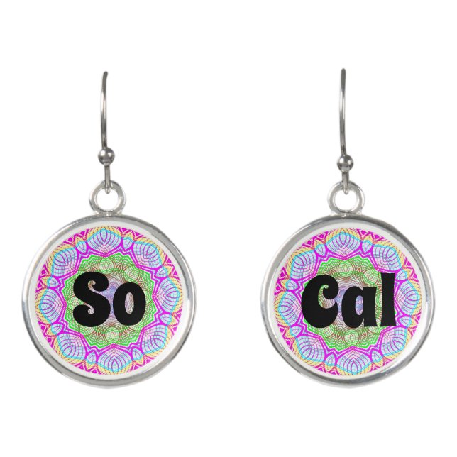 SoCal (edit text) Earrings (Front)
