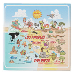 Socal Faux Canvas Print