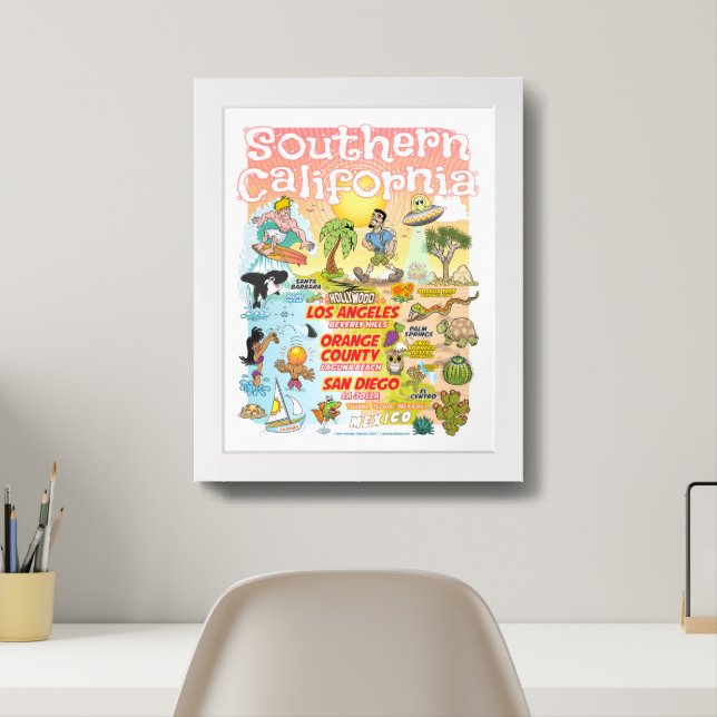 SoCal Framed Art (Home Office)