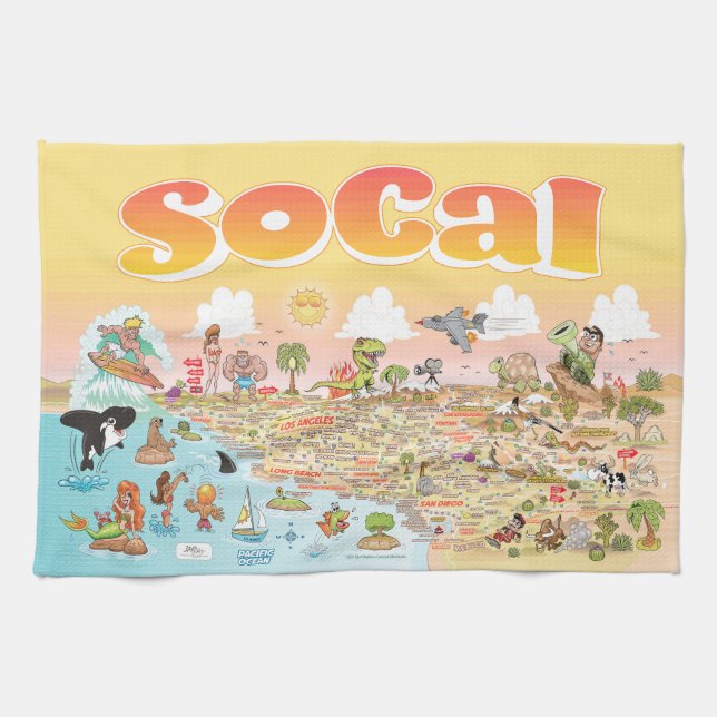 SoCal Kitchen Towel (Horizontal)