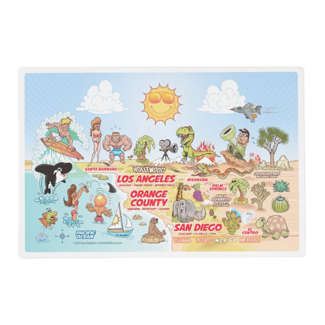 SoCal Laminated Placemat (Front)