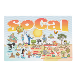 SoCal Laminated Placemat