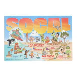 SoCal Laminated Placemat