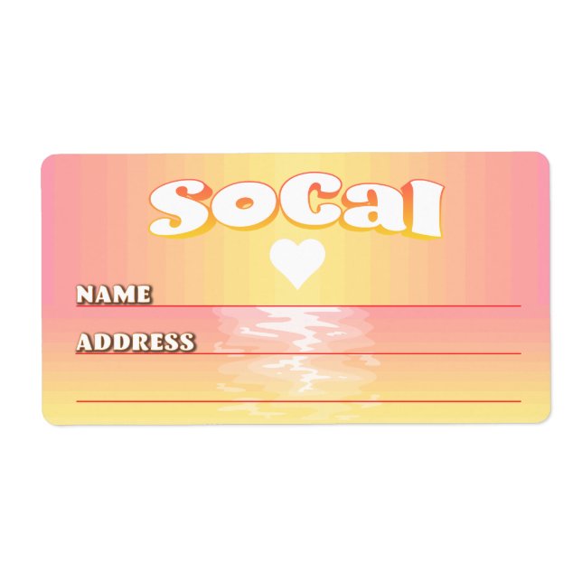 SoCal Love Label (Front)