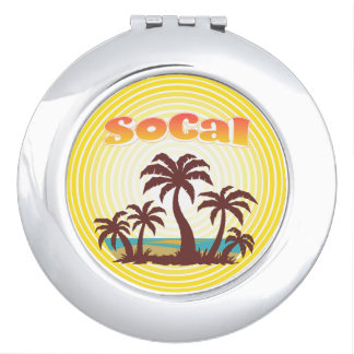 SoCal Palm Trees Compact Mirror