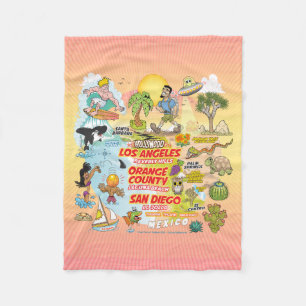 SoCal Paradise Fleece Blanket