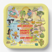 SoCal Paradise Paper Plates