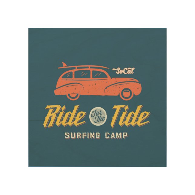 Socal Ride For The Tide Wood Wall Decor (Front)