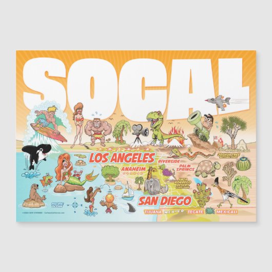 SoCal Souvenir Magnet (Front)