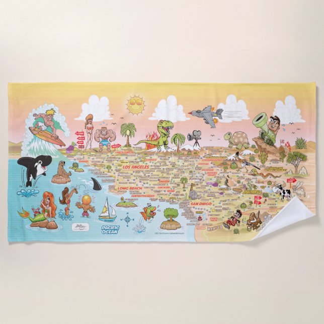 SoCal Sunset Beach Blanket (Front)