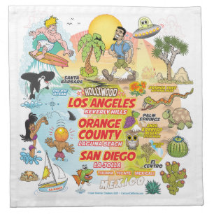 SoCal Sunset Cloth Napkin