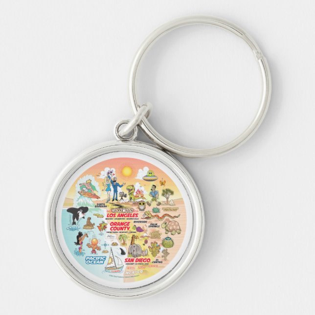 SoCal Sunset Keychain (Front)