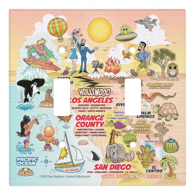SoCal Sunset Light Switch Cover (Front)