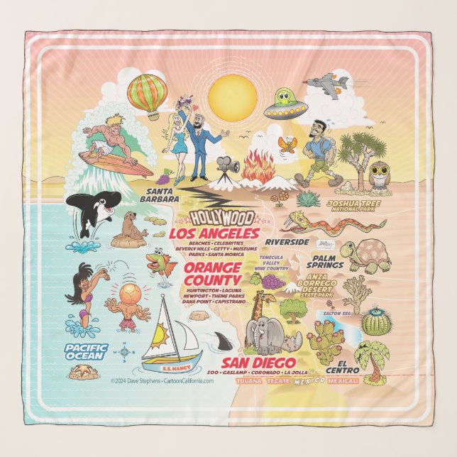 Socal Sunset Scarf (Front)