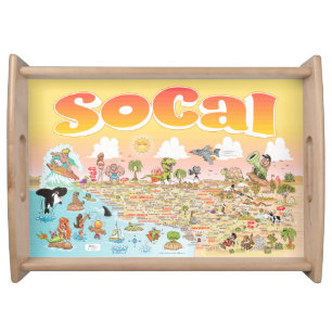 SoCal Sunset Serving Tray