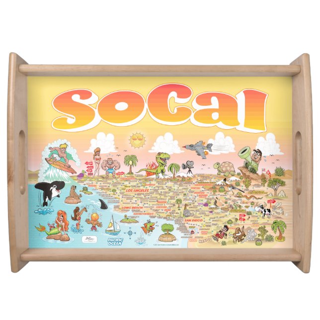 SoCal Sunset Serving Tray (Front)