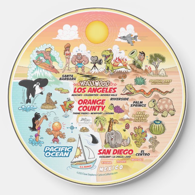 SoCal Sunset Wireless Charger (Front)