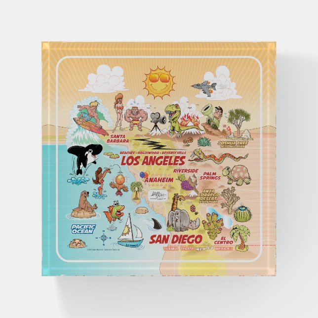 Socal Sunshine Paperweight (Front)